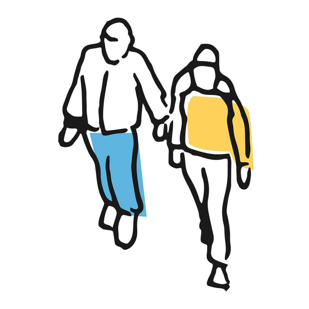 Couple Walking illustration