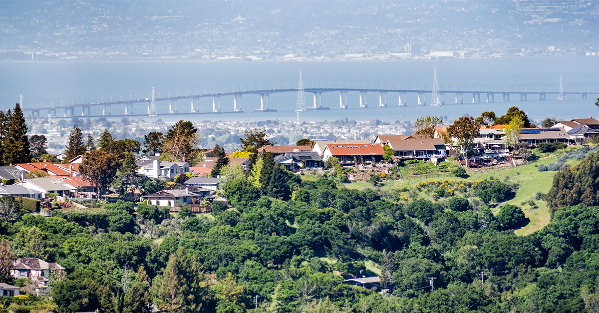 A panoramic view of San Mateo, County 