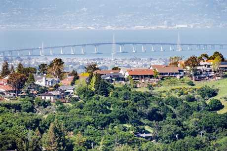 A panoramic view of San Mateo, County 